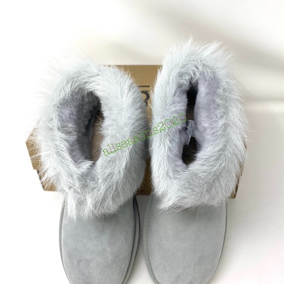 UGG Mini Toscana Cuff GRV Women’s Boot Light Grey - Picture 6 of 9